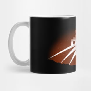 Retro Gamer Vintage UFO Aliens Battle of Los Angeles Parody Mug